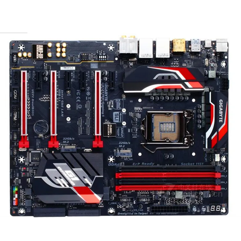 Оригинальная б/у материнская плата для Gigabyte 1151 5 оригинальная Z170 DDR4 LGA | Отзывы и видеообзор