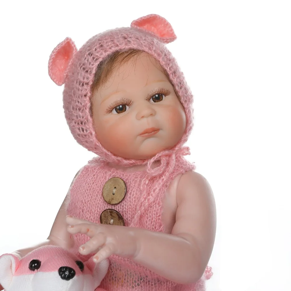 NPK 48 см bebe Кукла reborn triplets милый, для новорожденных кукла Ручная детальная живопись pinky look полный корпус силикон