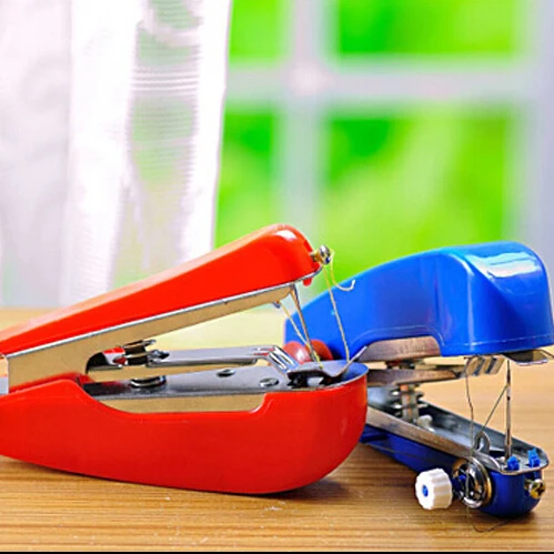 Горячая Новинка Мини Портативная ручная швейная машина для одежды и тканей