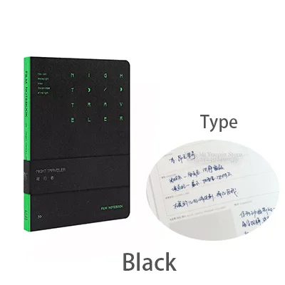 Black 4-цветный ноутбук Xiaomi Youpin kinbt Walker Series B6 может быть написан на плоской 180 градусов четыре внутренних страницы офисный блокнот - Цвет: Black