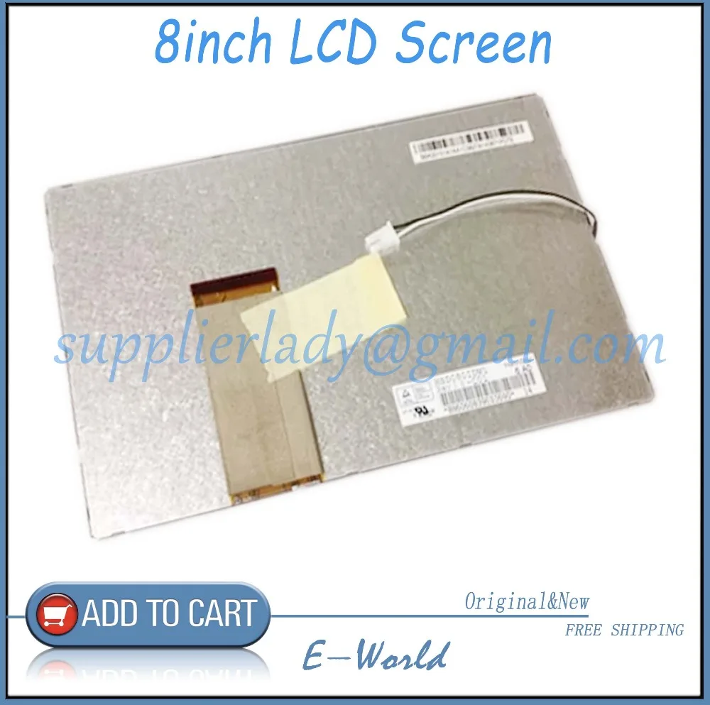 Оригинальный и новый 8-дюймовый ЖК-экран Hsd080idw1 0-c00 hsd080idw1 c01 для DVD-плеера