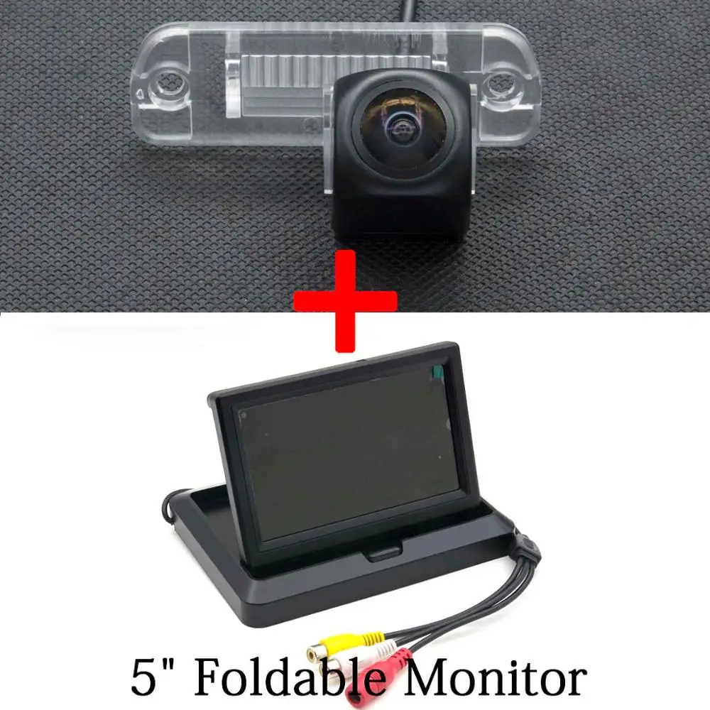 Camera 5 inch fold MCCD рыбий глаз 1080P Starlight Автомобильная камера заднего вида для Mercedes Benz R CLS GLS SLK КЛАСС ML350 W220 W203 W211 W209 W219 R171 W164 - Название цвета: Camera 5 inch fold