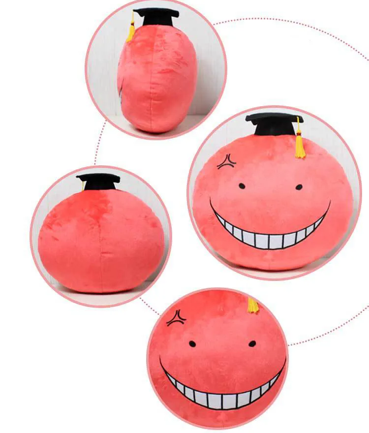 Аниме Korosensei круговой Поддержи Короткие Плюшевые ботинки Подушка убийство классная дети подарок игрушки для детей 30 см