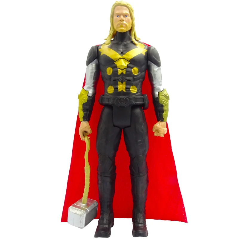 Thor no box 30 см Marvel Мстители Веном Бэтмен Супермен флэш танос Халк Росомаха Черная пантера Человек-паук фигурка куклы игрушки для детей - Color: Thor no box