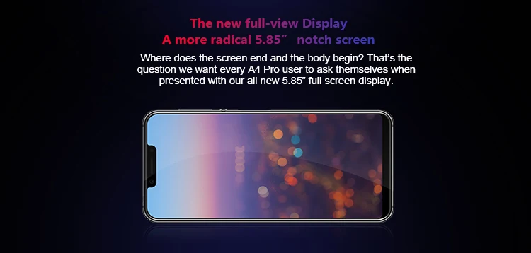 Мобильный телефон Elephone A4 Pro MT6763, четыре ядра, HD+ экран, 5,85 дюймов, Android 8,1, смартфон, 4 Гб ОЗУ, 64 Гб ПЗУ, 16 МП, 4G LTE, мобильный телефон