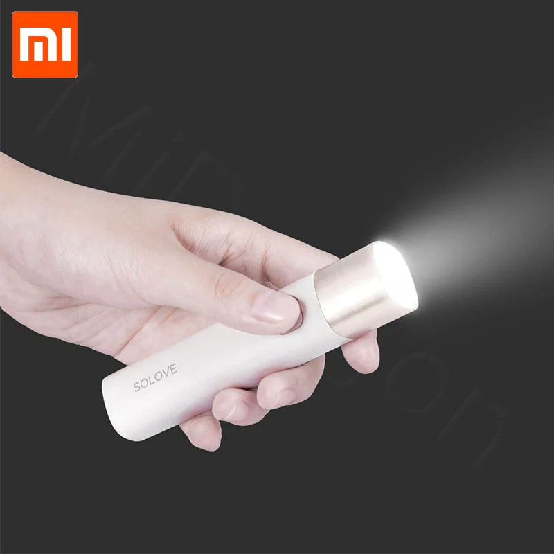 Xiaomi SOLOVE X3 X3S USB Перезаряжаемый яркий EDC фонарик 3000 мАч Внешний аккумулятор портативный мини светодиодный фонарь для наружного велосипеда