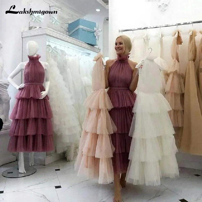 Женское вечернее платье lakshmidress элегантное Многоярусное свадебное из фатина