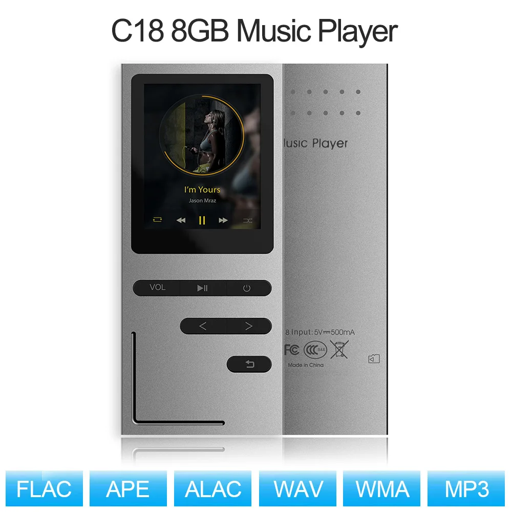 16 Гб MP3-плеер Mp3 музыкальный плеер, полностью металлический mp3-плеер с диктофоном Громкоговоритель Поддержка TF видео электронная книга фотографии