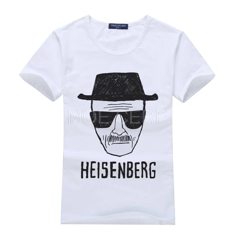 Модный чехол с принтом во все тяжкие футболки для мужчин Гейзенберг Camisetas Hombre