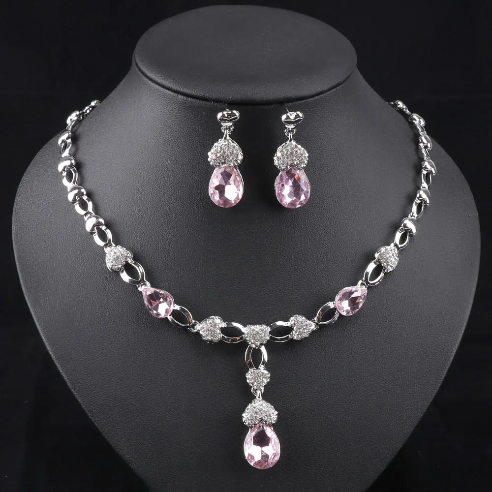 Модные африканские 4 цвета циркониевые бусины Свадебный комплект ювелирных