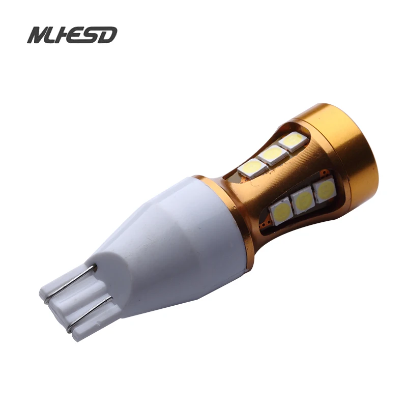 Светодиодные лампы T15 Canbus OBC без ошибок 921 912 W16W автомобильные 15 SMD 3030 Ксеноновые