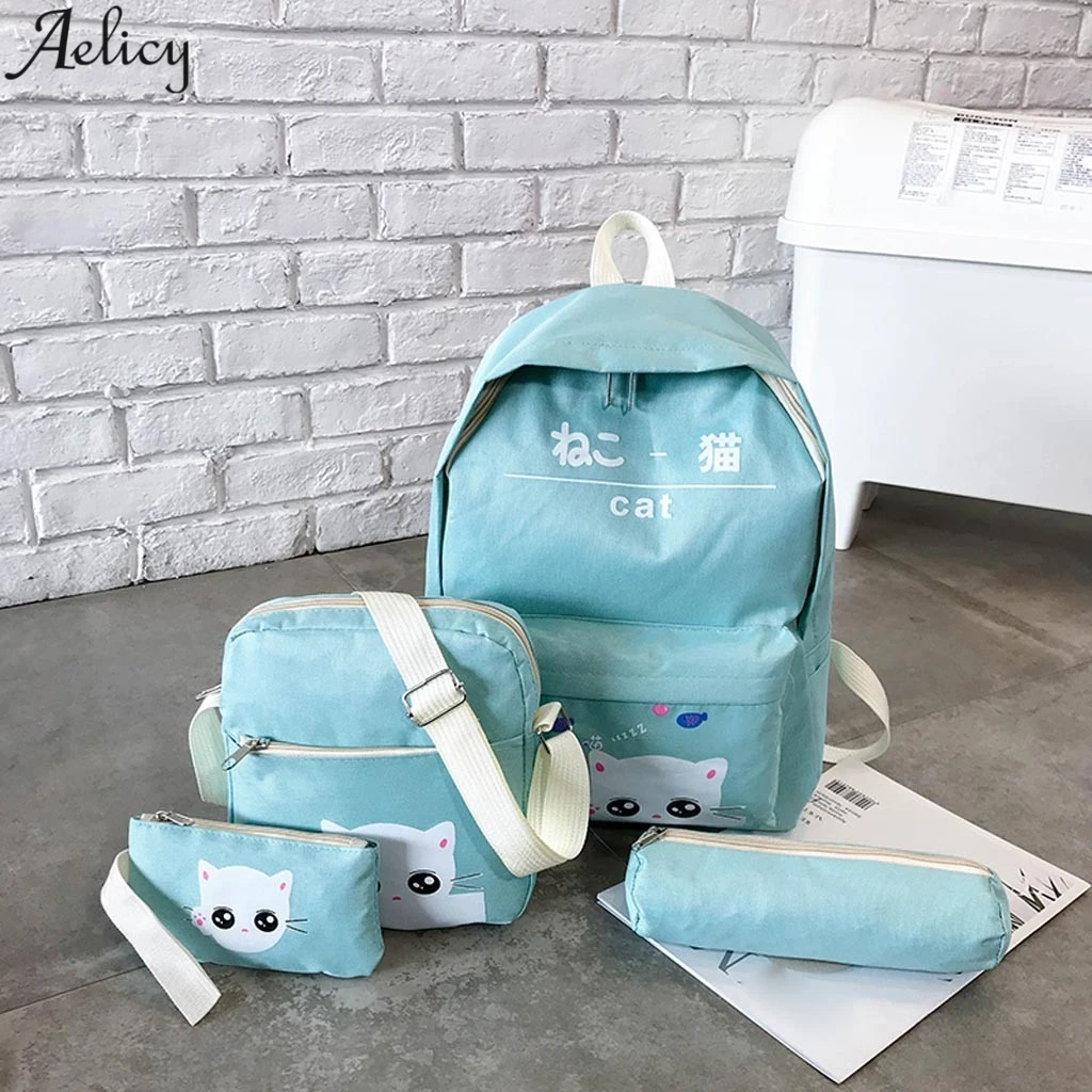 Школьный рюкзак Aelicy в японском и корейском стиле с милым принтом для девочек