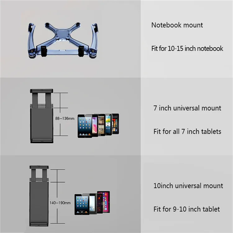 Универсальный 2 в 1 две руки планшет Подставка для IPad для Macbook 7-10 планшетов 10-15 дюймов ноутбук ПК кровать стол держатель