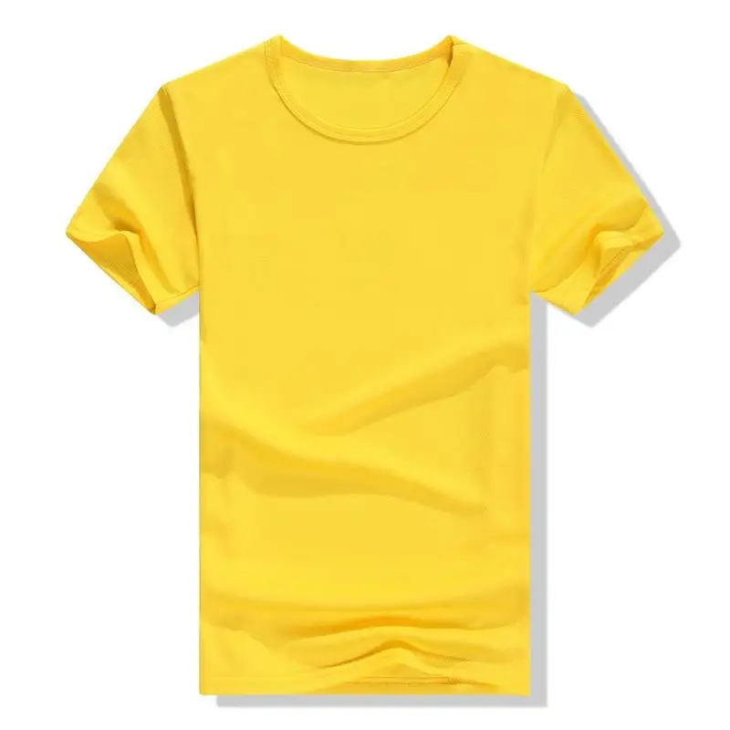 Yellow Спортивная Мужская футболка, спортивная одежда для активного бега, быстросохнущие футболки с короткими рукавами для тренировок, мужские футболки для спортзала - Цвет: Yellow