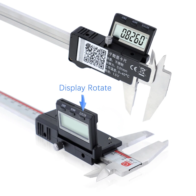 Цифровой штангенциркуль 0 150 мм 6 ''левшей метрический/дюймовый из нержавеющей