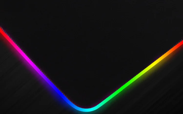 HECULAS игровой коврик для мыши RGB светодиодный коврик 7 цветов коврик для мыши 25x35 см 35x75 см