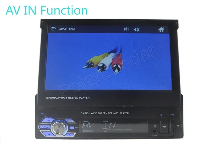 Автомагнитола MP5 MP4 плеер 7 ''дюймовый 1 DIN HD сенсорный экран стерео FM/USB/TF/AUX Зеркало Ссылка Авторадио вход радио кассетный плеер