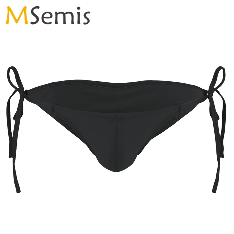 Мужское нижнее белье гладкое бикини шорты и с креплением сумка для пениса геев