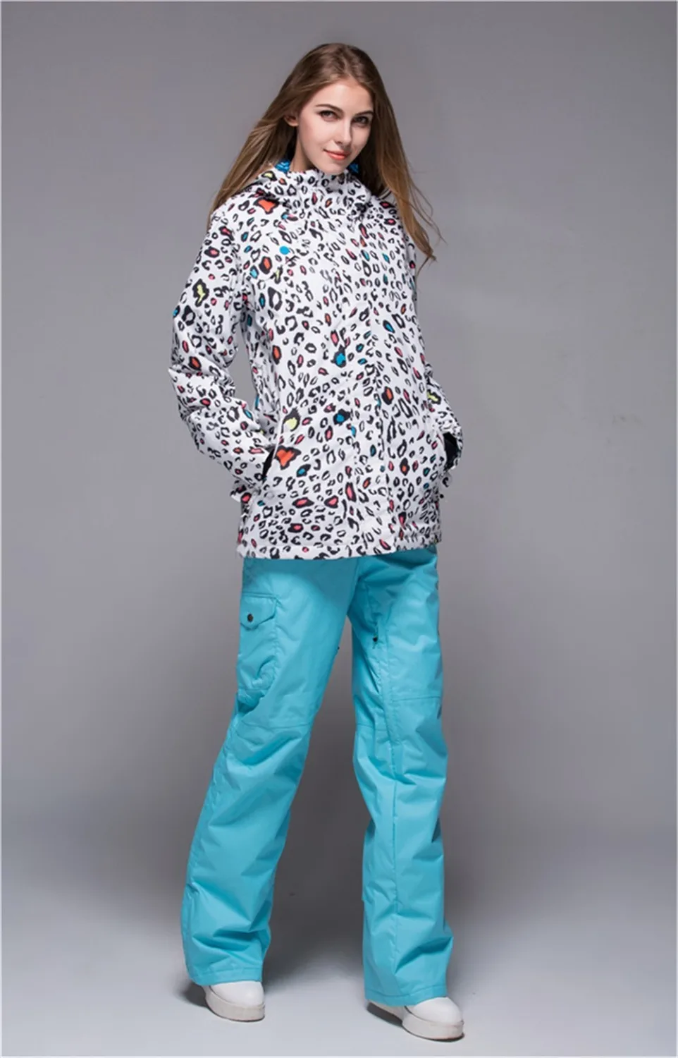 2017 модная лыжная куртка женская зимняя одежда теплый лыжный костюм для девочек