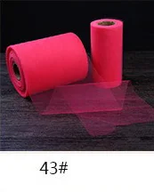 1 ролл суши DIY Красочные 6 дюймов 25 100 ярдов Тюль семья вечерние на день рождения Свадебная вечеринка юбка для стола Украшение вязальная пряжа с юбкой-пачкой в рулоне - Цвет: 180057-39
