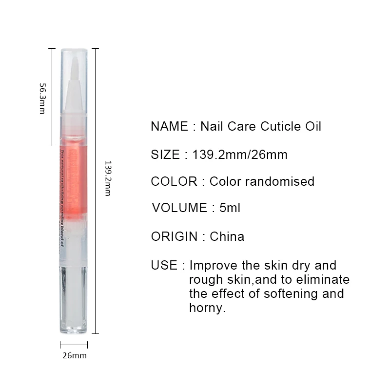 Ellwings Уход за ногтями Масло для кутикулы прозрачный омолаживающий питание