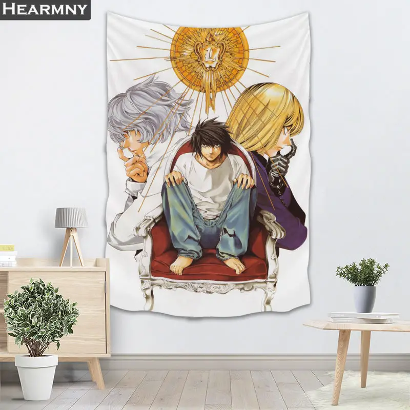 9 Настенный гобелен с надписью «Death Note», домашние декоративные гобелены пляжное полотенце Йога коврик, одеяло, скатерть, гобелен - Цвет: 9