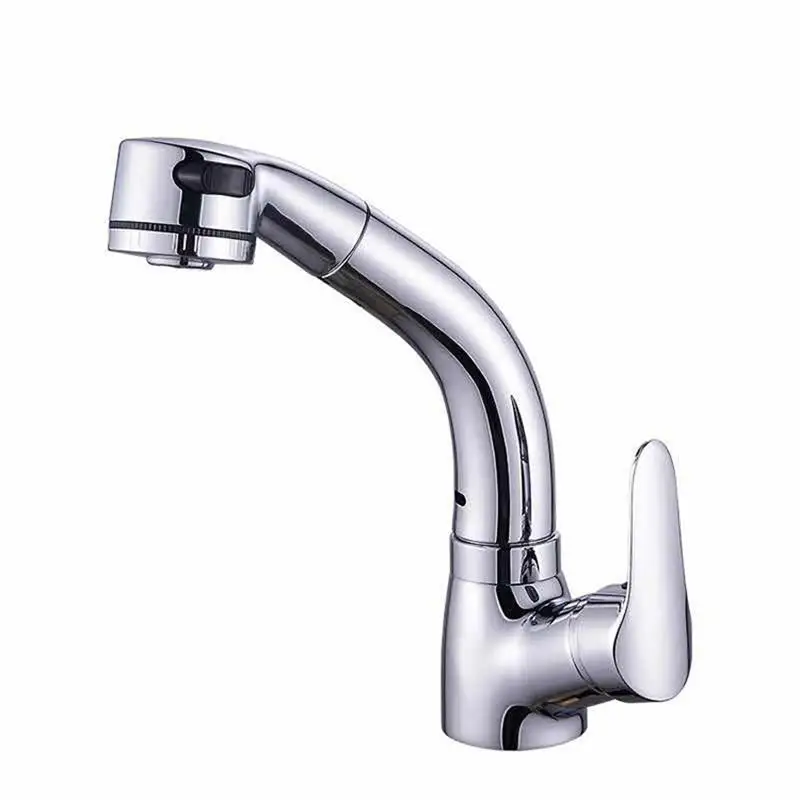 

ITAS9920 2019Newest toilet pure copper pull tap washbasin faucet retractable cold and hot water saving go up and down rotatable