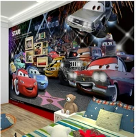 free shipping custom children room wallpaper tv setting wall of bedroom non woven wallpaper cars