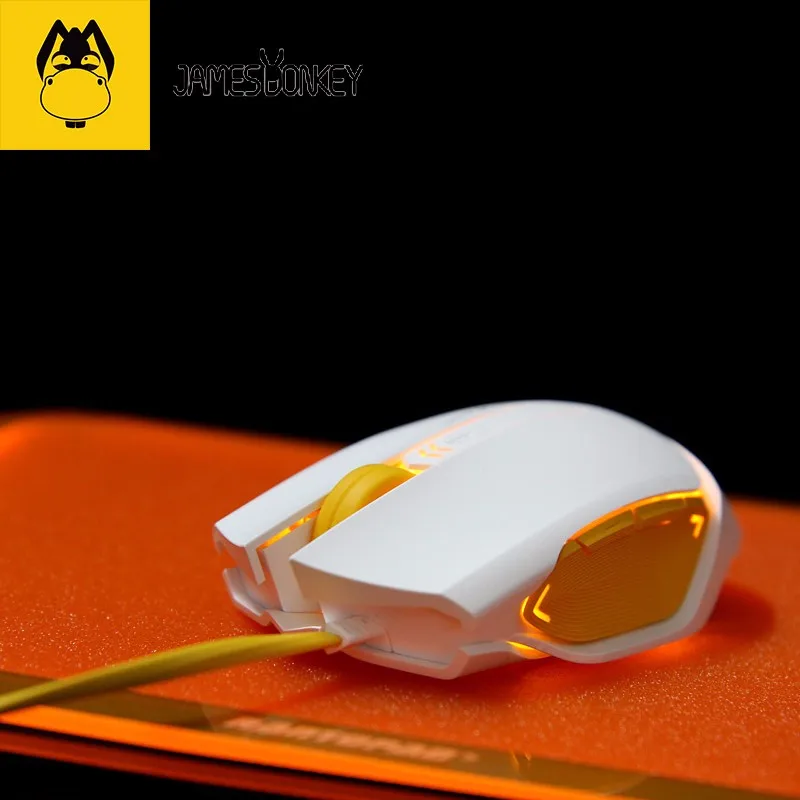 Новая игровая проводная мышь James Donkey112 USB 2,0, супер классная подсветка, Бесплатный драйвер, идеальная система освещения, удобное ощущение руки
