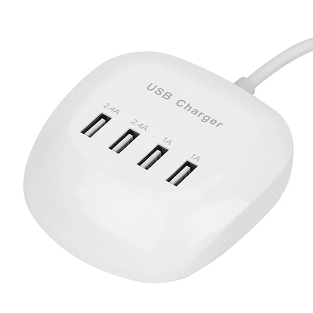 1 шт. штепсельная вилка стандарта США/ЕС 4 порта 2 А usb хаб настенное зарядное
