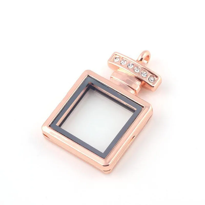 Флакон для духов плавающий медальон шармов с магнитом стеклянный кулон