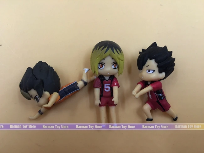 3 шт./лот ПВХ 2 5 см японская аниме фигурка haikyuu Набор детских игрушек для девочек|toys