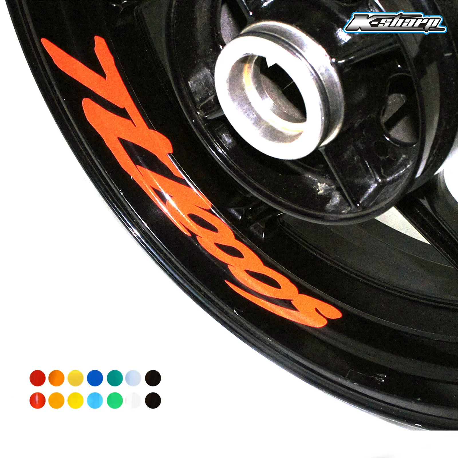 8 X внутренние наклейки на обод колеса светоотражающие в полоску подходят SUZUKI TL1000S