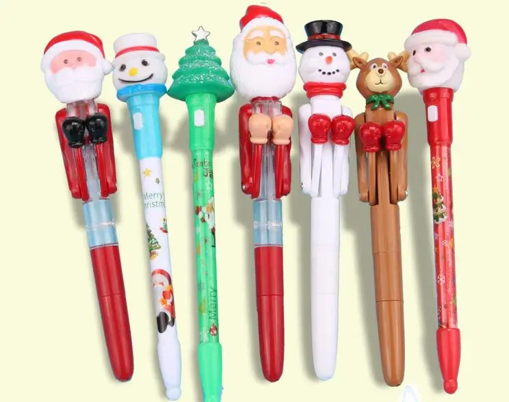 

Изображением мультипликационных персонажей на канцелярские товары для детей Санта Клаус Канцтовары, шариковая ручка, ручка Рождественски...