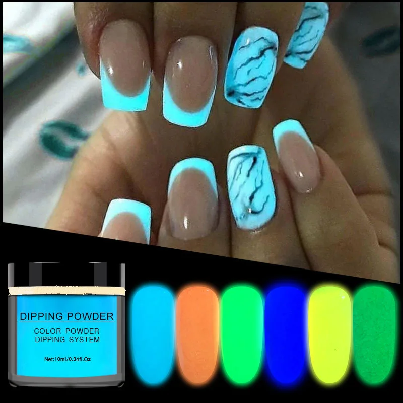 Маникюрный порошок светящийся сделай сам лак для ногтей акриловый дизайна