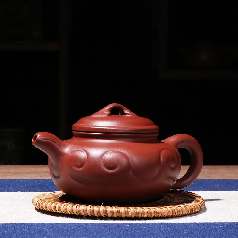 

Ore dahongpao archaize ruyi recommended tea pot issuing gift custom package business selling handmade pot