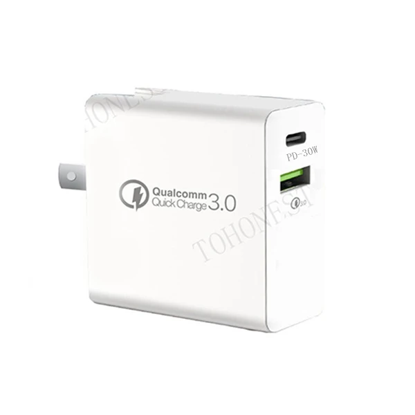 США PD 30 W зарядное устройство для iPhone samsung huawei Tablet QC 3,0 быстрое настенное зарядное устройство США ЕС Великобритания штекер Адаптер мульти Тип C USB быстрое зарядное устройство - Тип штекера: США