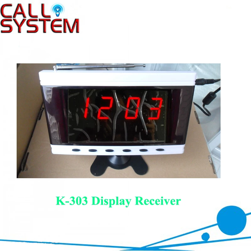 Беспроводной монитор системы вызова K 303 с 4 значным номером для обслуживания
