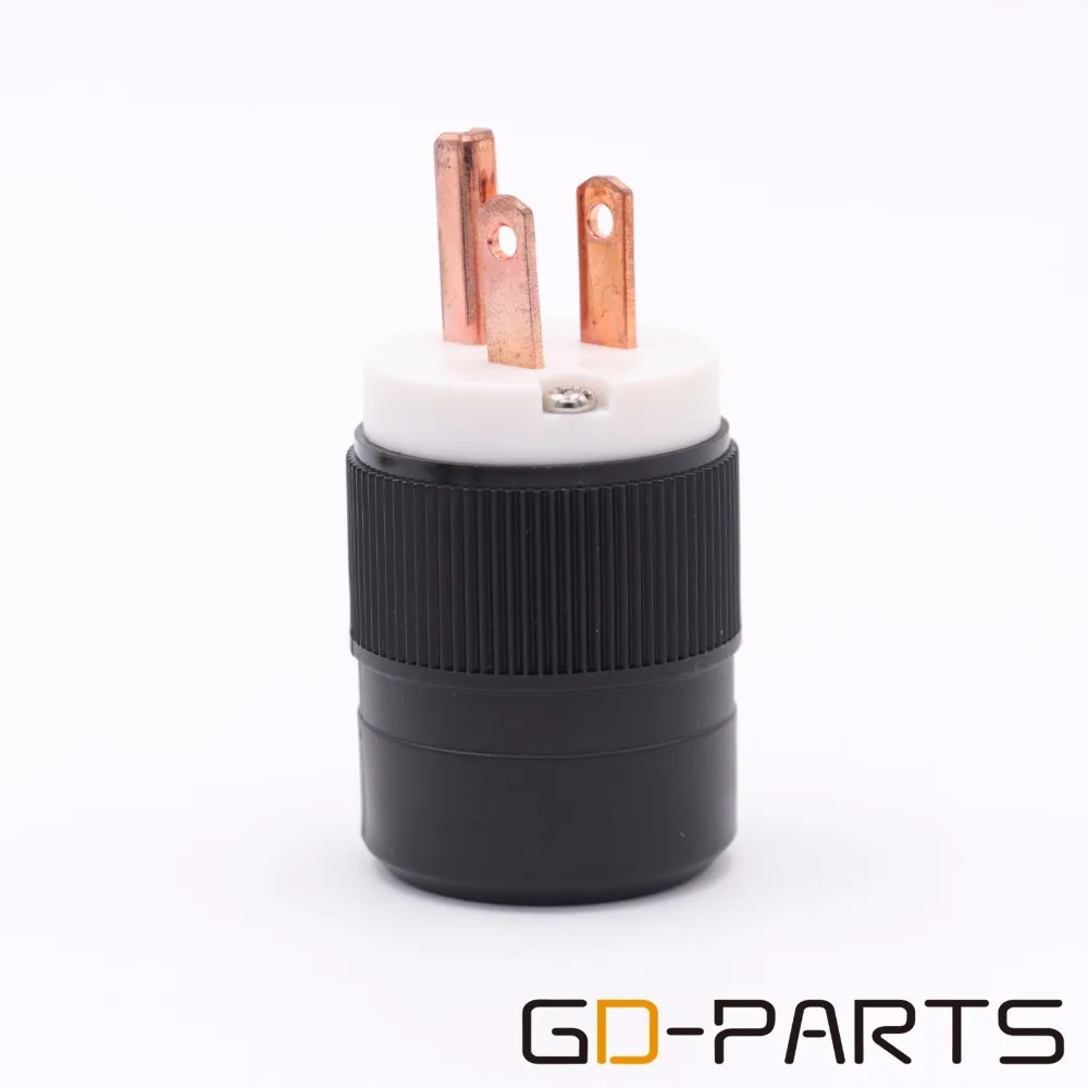 Хромированный Позолоченный разъем питания IEC 320 стандарт США штепсельная вилка