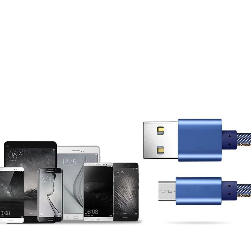 USB кабель для быстрой зарядки передачи данных джинсовый мобильный кабель передачи данных телефона Быстрая зарядка 1/2 м линия для type-C Android iPhone