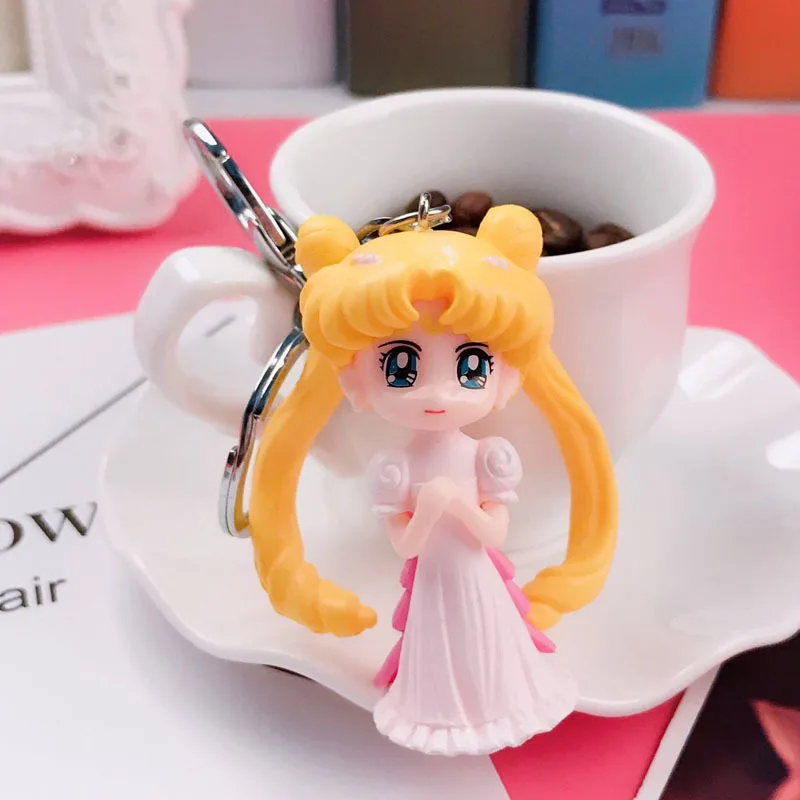 4 Сейлор Мун фигурки брелок Мода ПВХ японское аниме Сейлор Мун tsukino petit figuarts вечерние украшения для девочек - Цвет: 4