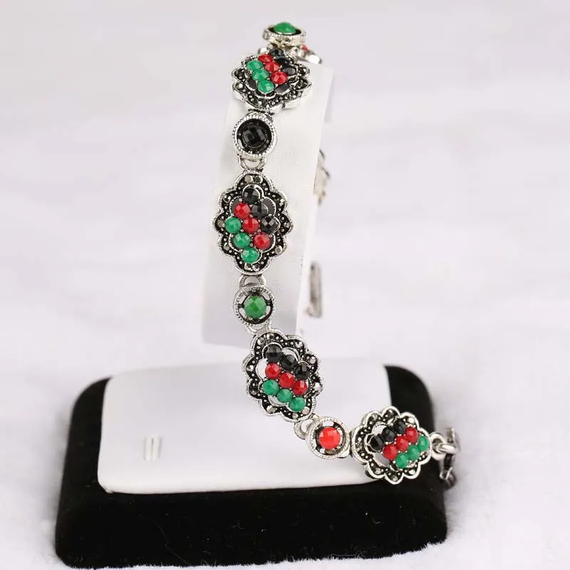 Индийские модные украшения посеребренные браслеты из серии для женщин 5 секунд