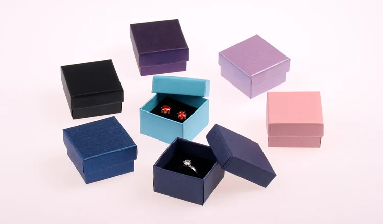 

Шкатулка для ювелирных изделий, фиолетовая/синяя, 5x5x3 см, 10 шт., H9