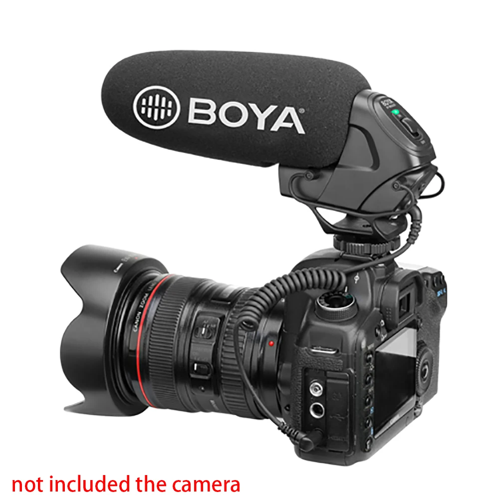 BOYA BM3030 конденсаторный микрофон на камеру Микрофон проводной 3 5 мм Запись студия