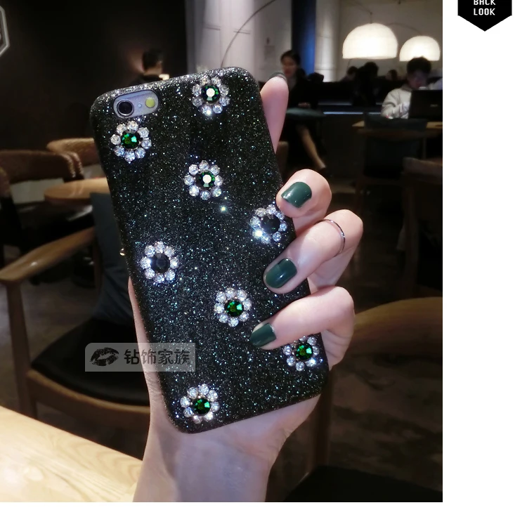 10 шт./лот роскошный Изумрудный Блестящий Мягкий ТПУ получехол для iPhone 8/6s 7plus