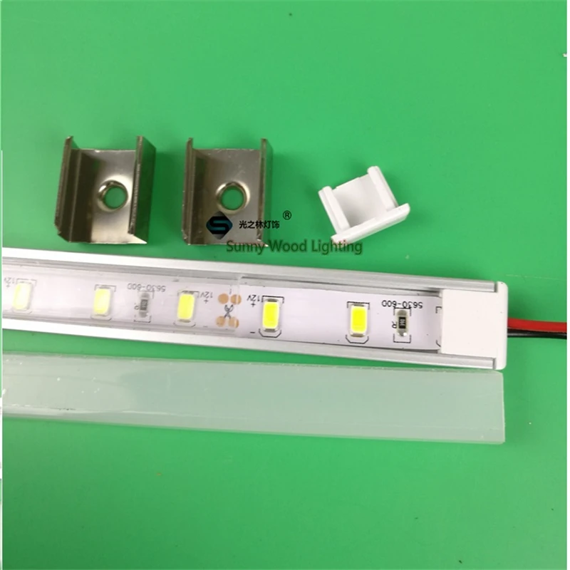 Светодиодная панель 12 в 100 см 5 шт./лот Жесткая светодиодная полоса для шкафа 14 Вт/40