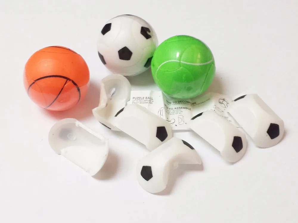 

4 piece Mini Puzzle Ball Football Basketball Tennisball Pinata Bags Fillers Game Cake Birthday Party Favors Toys School Gift