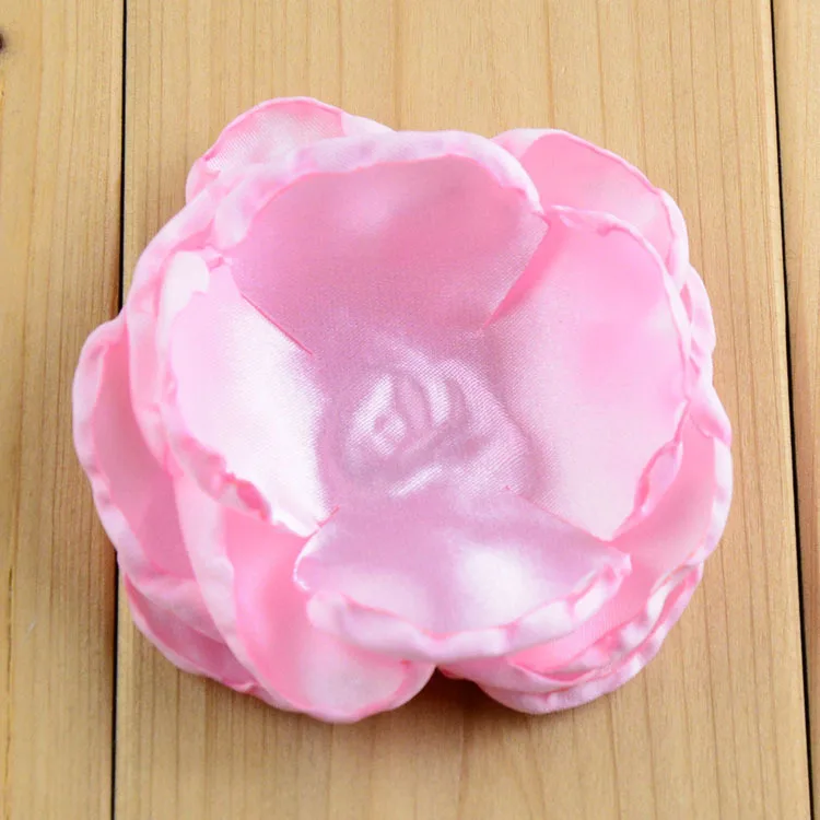 Атласные цветы с оборками в виде лепестков 20 шт./лот 3 дюйма|satin flowers|satin burned flowerburned