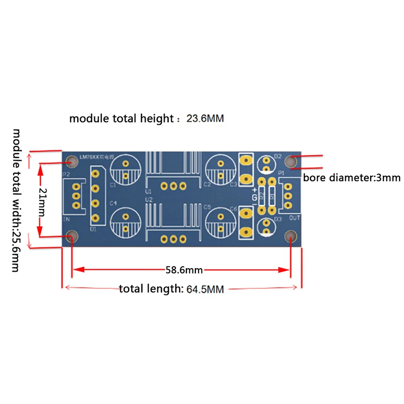 DC 15~ 24V LM7812+ LM7912+-12 V двойной регулятор напряжения выпрямитель мост модуль питания