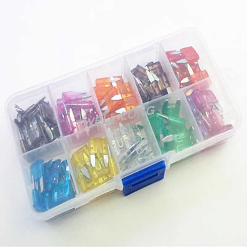 (100 шт./лот) Автомобильный мини-предохранитель для автомобиля ассортимент